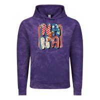Cloud Purple 4th of July nana with lightning bolt Vintage Hoodie - FaDigitalArtStudio