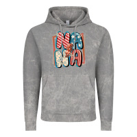 Cloud Rock 4th of July nana with lightning bolt Vintage Hoodie - FaDigitalArtStudio