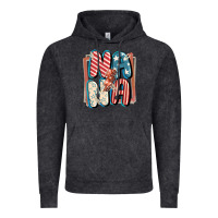Vintage Black 4th of July nana with lightning bolt Vintage Hoodie - FaDigitalArtStudio