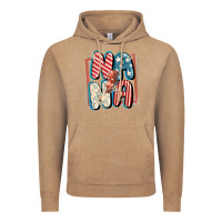 Vintage Coffee 4th of July nana with lightning bolt Vintage Hoodie - FaDigitalArtStudio