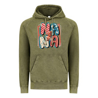 Vintage Olive 4th of July nana with lightning bolt Vintage Hoodie - FaDigitalArtStudio