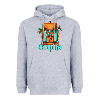 Heather Grey camp life camp backpack Heavyweight Hoodie - AdoDesignShop