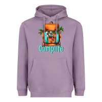 Lavender camp life camp backpack Heavyweight Hoodie - AdoDesignShop