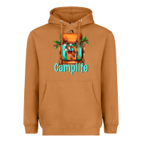 Meerkat camp life camp backpack Heavyweight Hoodie - AdoDesignShop
