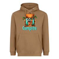 Toasted Coconut camp life camp backpack Heavyweight Hoodie - AdoDesignShop