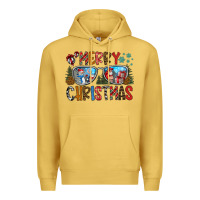 Antique Gold merry christmas Premium Hoodie - CowhideDigitalArt