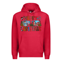 Cardinal merry christmas Premium Hoodie - CowhideDigitalArt
