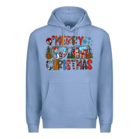 Colony Blue merry christmas Premium Hoodie - CowhideDigitalArt