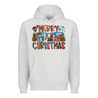 Dove Grey merry christmas Premium Hoodie - CowhideDigitalArt