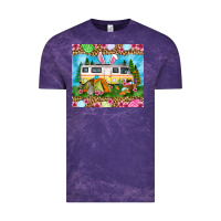 Cloud Purple Easter Day camping Vintage Tee - OliviaCreatesArt