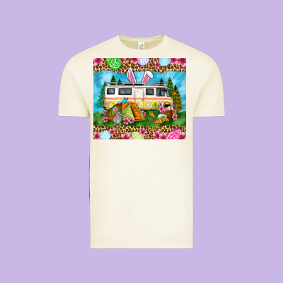 Easter Day Camping Vintage Tee Designed By Oliviacreatesart