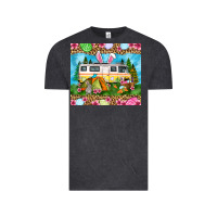 Vintage Black Easter Day camping Vintage Tee - OliviaCreatesArt