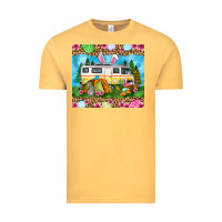 Vintage Mustard Easter Day camping Vintage Tee - OliviaCreatesArt