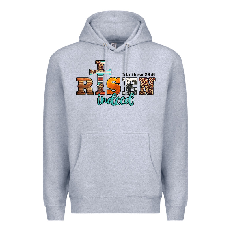 He Is Risen Indeed Matthew 28 6 Jesus Christ Easter Premium Hoodie by Jasminsmagicworld | Teevron