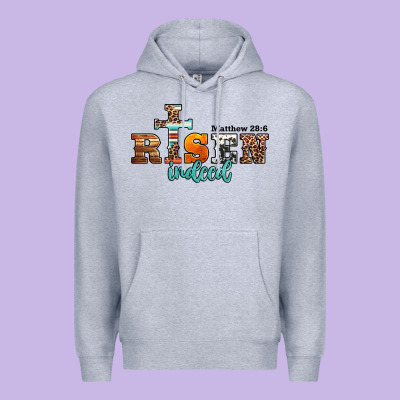 He Is Risen Indeed Matthew 28 6 Jesus Christ Easter Premium Hoodie Designed By Jasminsmagicworld