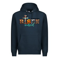 Navy he is risen indeed matthew 28 6 jesus christ easter Premium Hoodie - Jasminsmagicworld