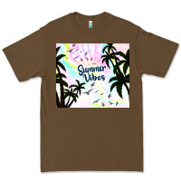 Cacao summer vibes with birds Premium Tee - TumblerDesignByShophia