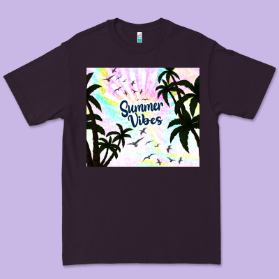 Summer Vibes With Birds Premium Tee Designed By Tumblerdesignbyshophia