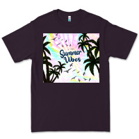 Plum summer vibes with birds Premium Tee - TumblerDesignByShophia