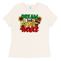 Bone dream but stay woke juneteenth Ladies Tee - CowGirlArtShop