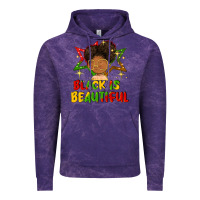 Cloud Purple black is beautiful Vintage Hoodie - FaDigitalArtStudio