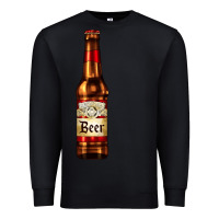 Black red beer bottle Premium Sweatshirt - AdoDesignShop