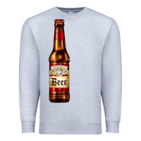 Heather Grey red beer bottle Premium Sweatshirt - AdoDesignShop