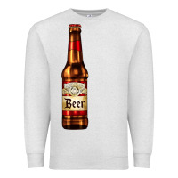 Oatmeal Heather red beer bottle Premium Sweatshirt - AdoDesignShop