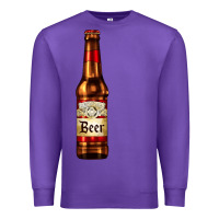 Purple red beer bottle Premium Sweatshirt - AdoDesignShop