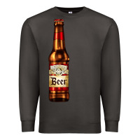 Smoke red beer bottle Premium Sweatshirt - AdoDesignShop