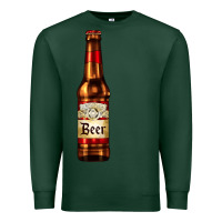 Sports Green red beer bottle Premium Sweatshirt - AdoDesignShop