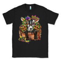 Black mardi gras goat Classic Tee - CowGirlArtShop