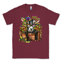 Burgundy mardi gras goat Classic Tee - CowGirlArtShop