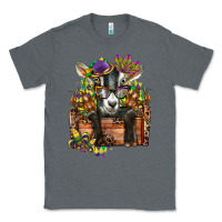 Charcoal Heather mardi gras goat Classic Tee - CowGirlArtShop