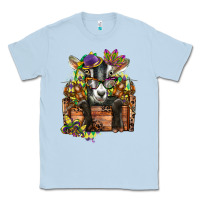 Dusty Blue mardi gras goat Classic Tee - CowGirlArtShop