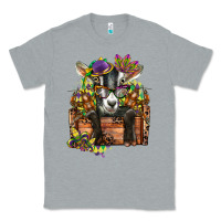 Heather Grey mardi gras goat Classic Tee - CowGirlArtShop