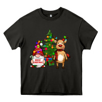Asphalt merry christmas gnomes, reindeer Heavy Core Tee - RanaPortraitStore