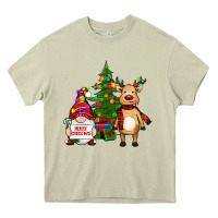 Mossy merry christmas gnomes, reindeer Heavy Core Tee - RanaPortraitStore