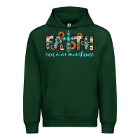 Forest Green faith can move mountains Urban Hoodie - JahusDesignShop