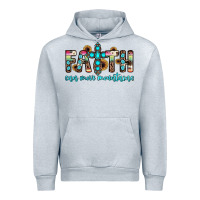 Heather Grey faith can move mountains Urban Hoodie - JahusDesignShop