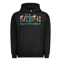 Pigment Black faith can move mountains Urban Hoodie - JahusDesignShop