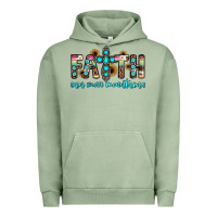 Pigment Oil Green faith can move mountains Urban Hoodie - JahusDesignShop