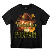 Black Howdy Pumpkin Heavy Core Tee - texasbilliewilder