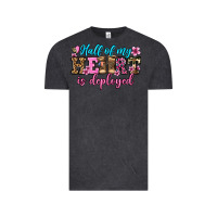 Vintage Black half of my haert is deployed olivia Vintage Tee - OliviaCreatesArt