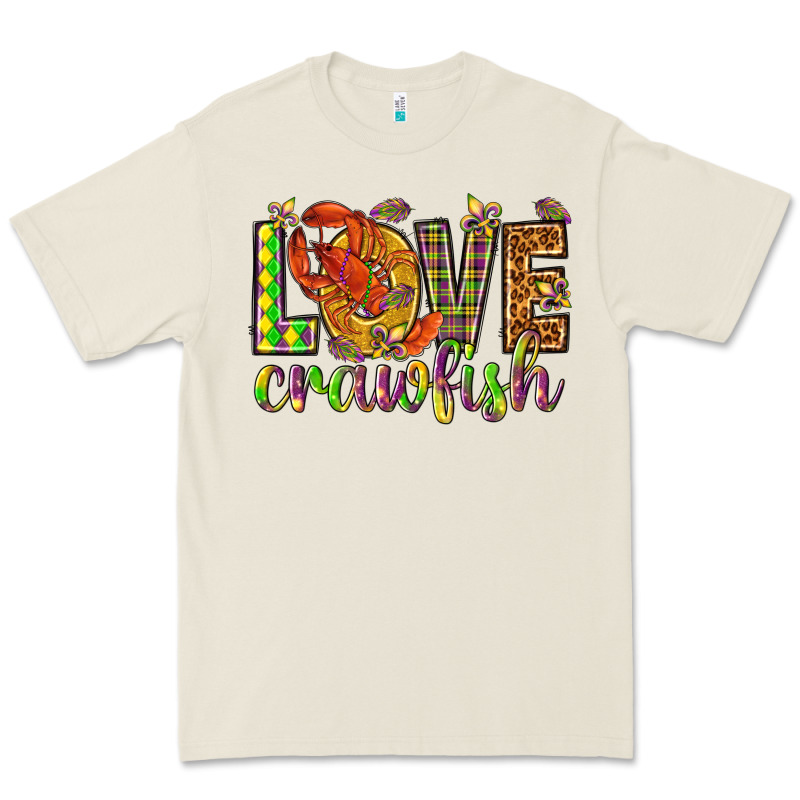 Mardi Gras Love Crawfish Premium Tee by HowdyJamesFarm | Teevron