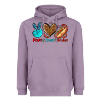 Lavender peace love hotdogs Heavyweight Hoodie - AdoDesignShop