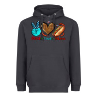 Smoke peace love hotdogs Heavyweight Hoodie - AdoDesignShop