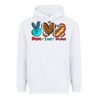 White peace love hotdogs Heavyweight Hoodie - AdoDesignShop