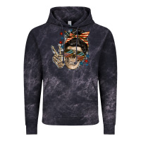 Cloud Black American Mother skull Vintage Hoodie - FaDigitalArtStudio