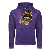 Cloud Purple American Mother skull Vintage Hoodie - FaDigitalArtStudio